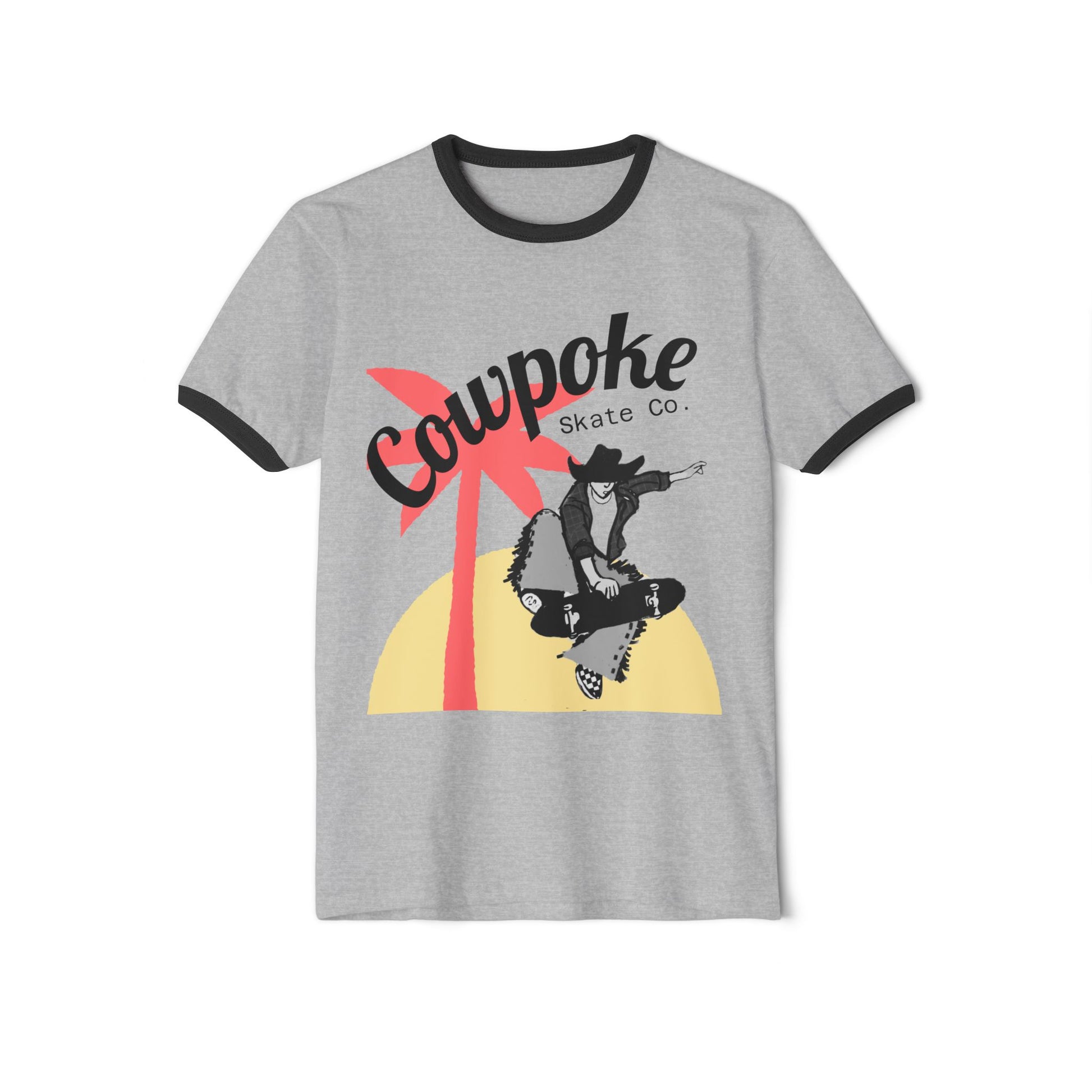 Copy of Cowboy Couture Unisex Cotton Ringer T-Shirt - Vintage Style Graphic Tee