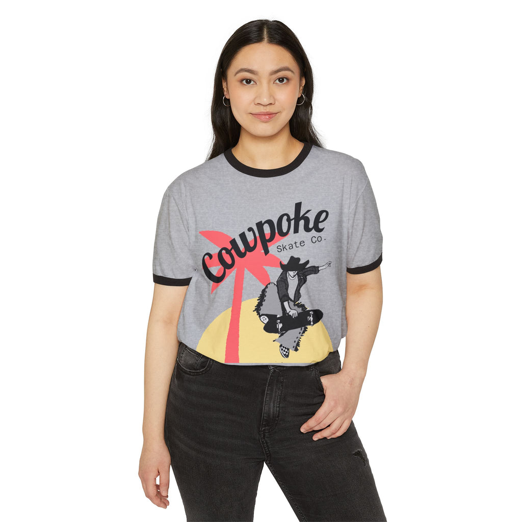 Copy of Cowboy Couture Unisex Cotton Ringer T-Shirt - Vintage Style Graphic Tee
