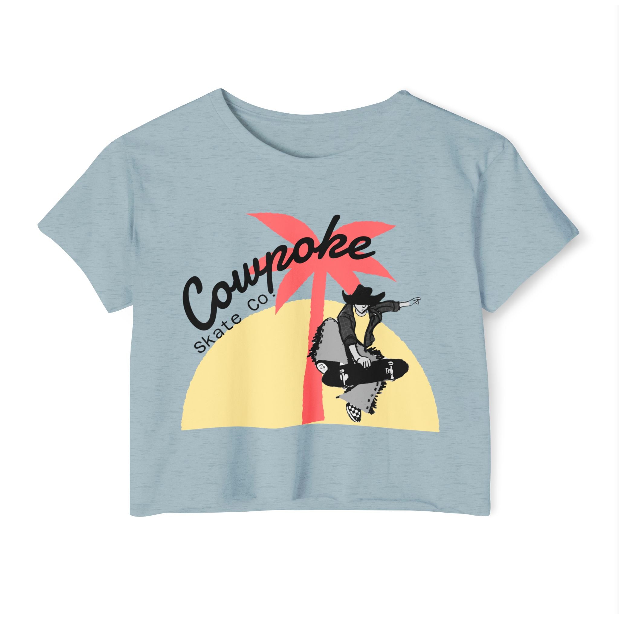 Bohemian Festival Crop Top | Cowpoke Skate Co | Summer Style, Beachwear, Concert Outfits, Casual Attire, Gift for Her