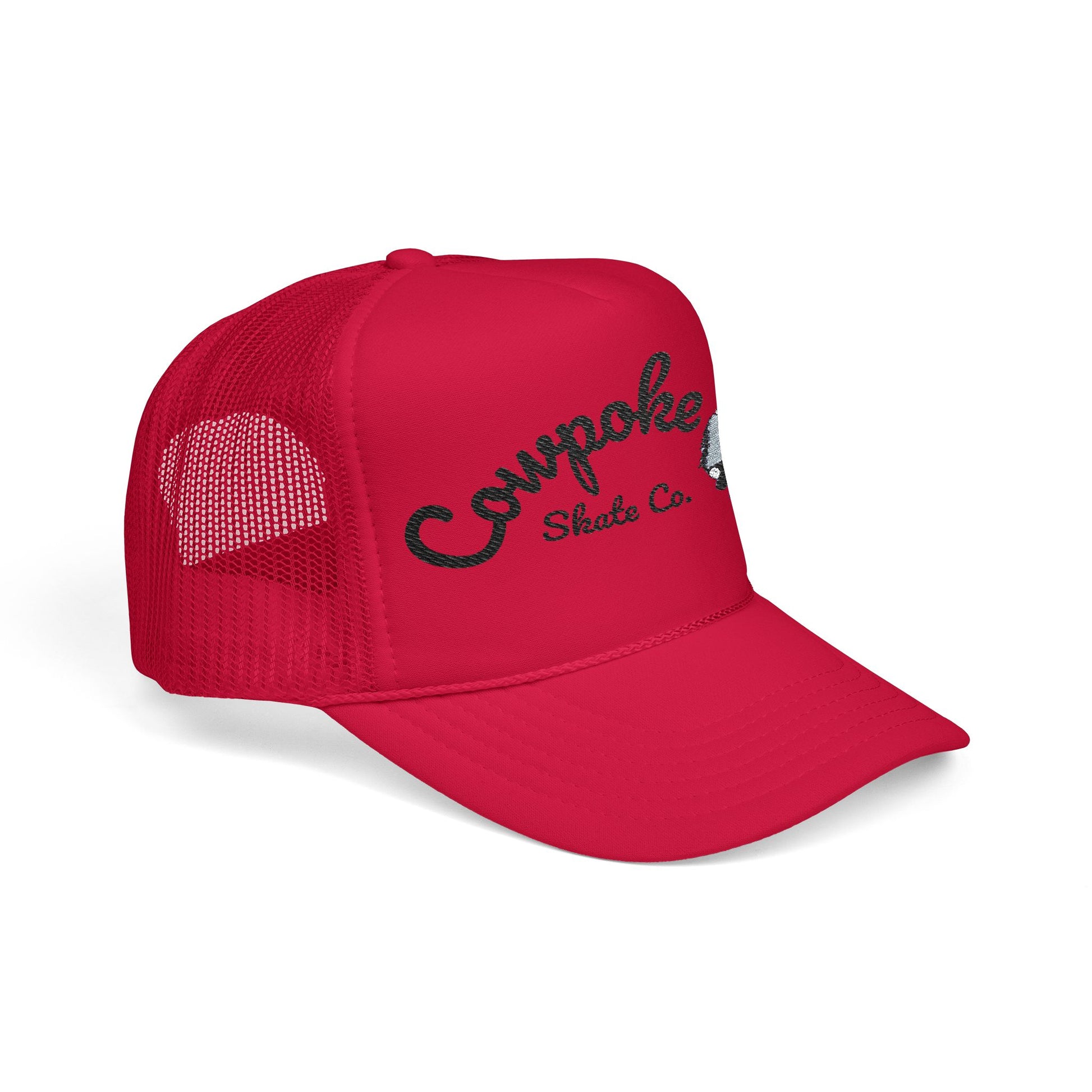 Stylish Foam Trucker Hat with Embroidered Design, Outdoor Accessories, Casual Wear, Unique Gift, Festival Fashion