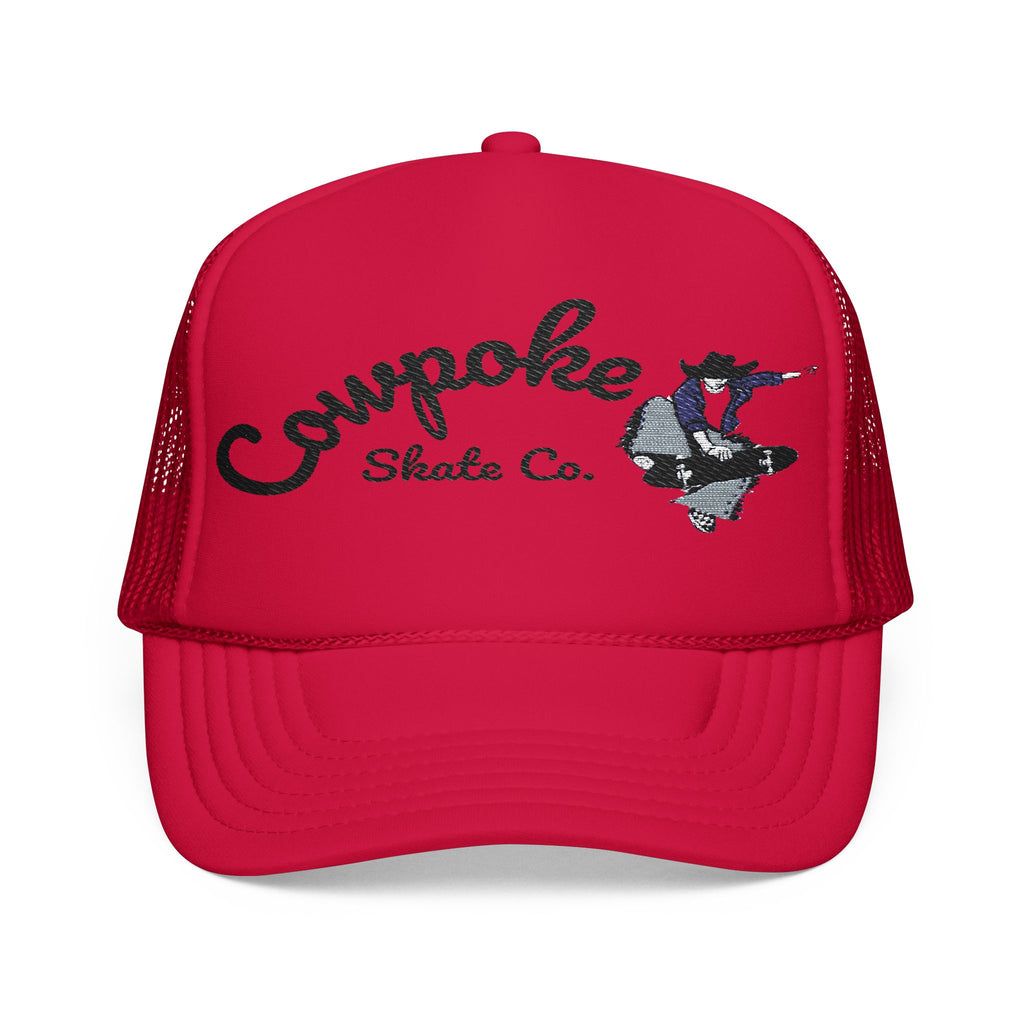 Stylish Foam Trucker Hat with Embroidered Design, Outdoor Accessories, Casual Wear, Unique Gift, Festival Fashion
