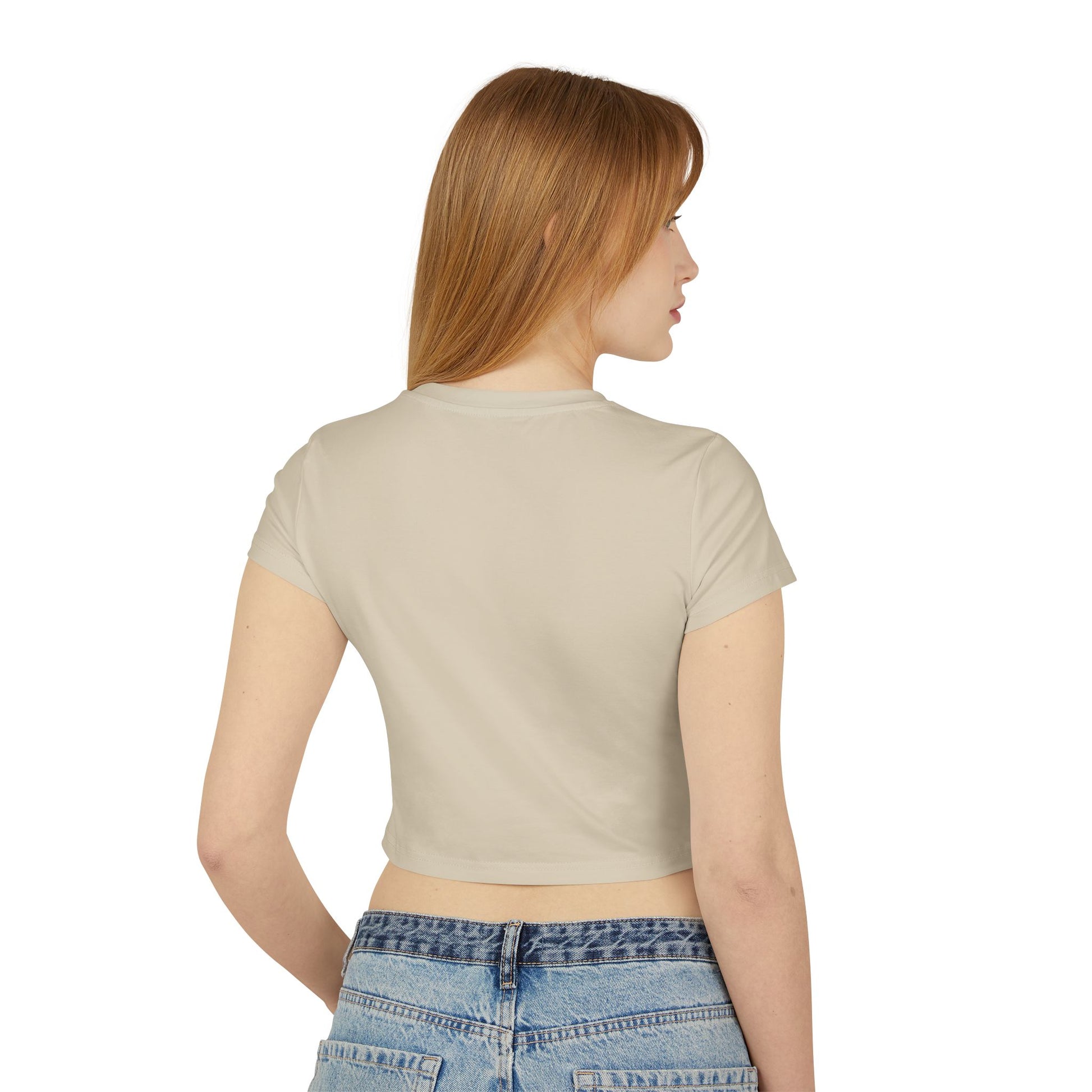 Trendy Women's Baby Tee with Cowpoke Design, Cute Graphic Shirt, Fashion Top, Summer Casual Wear, Gift for Skateboarders