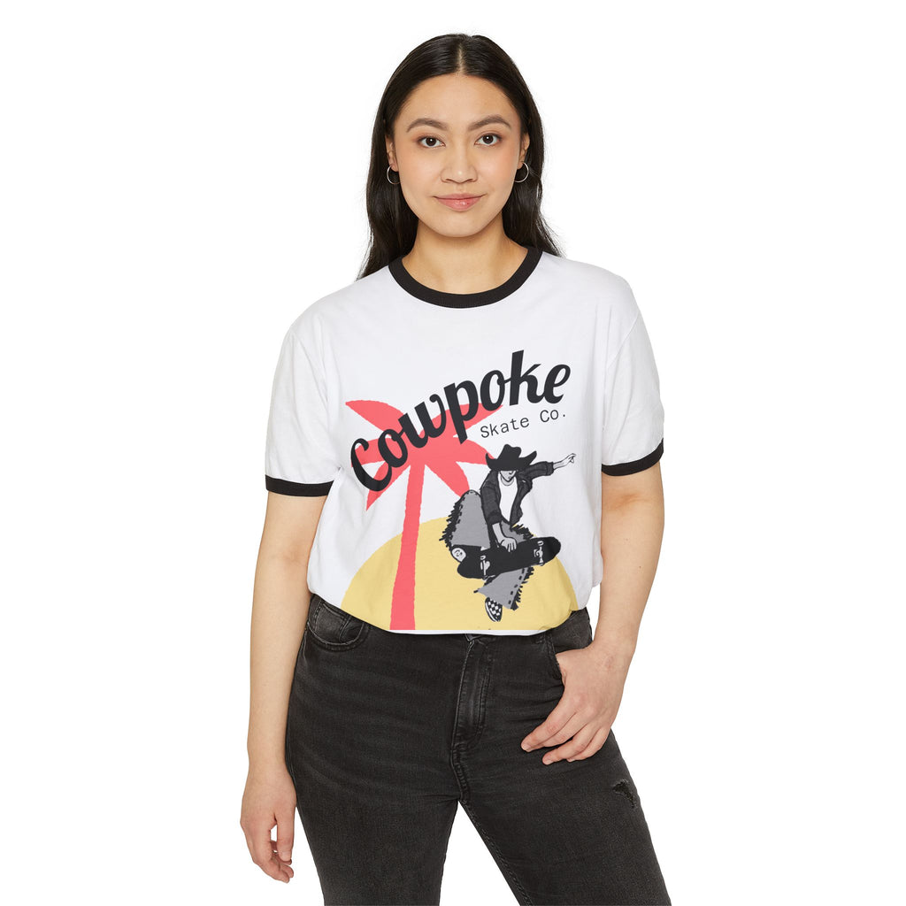 Copy of Cowboy Couture Unisex Cotton Ringer T-Shirt - Vintage Style Graphic Tee
