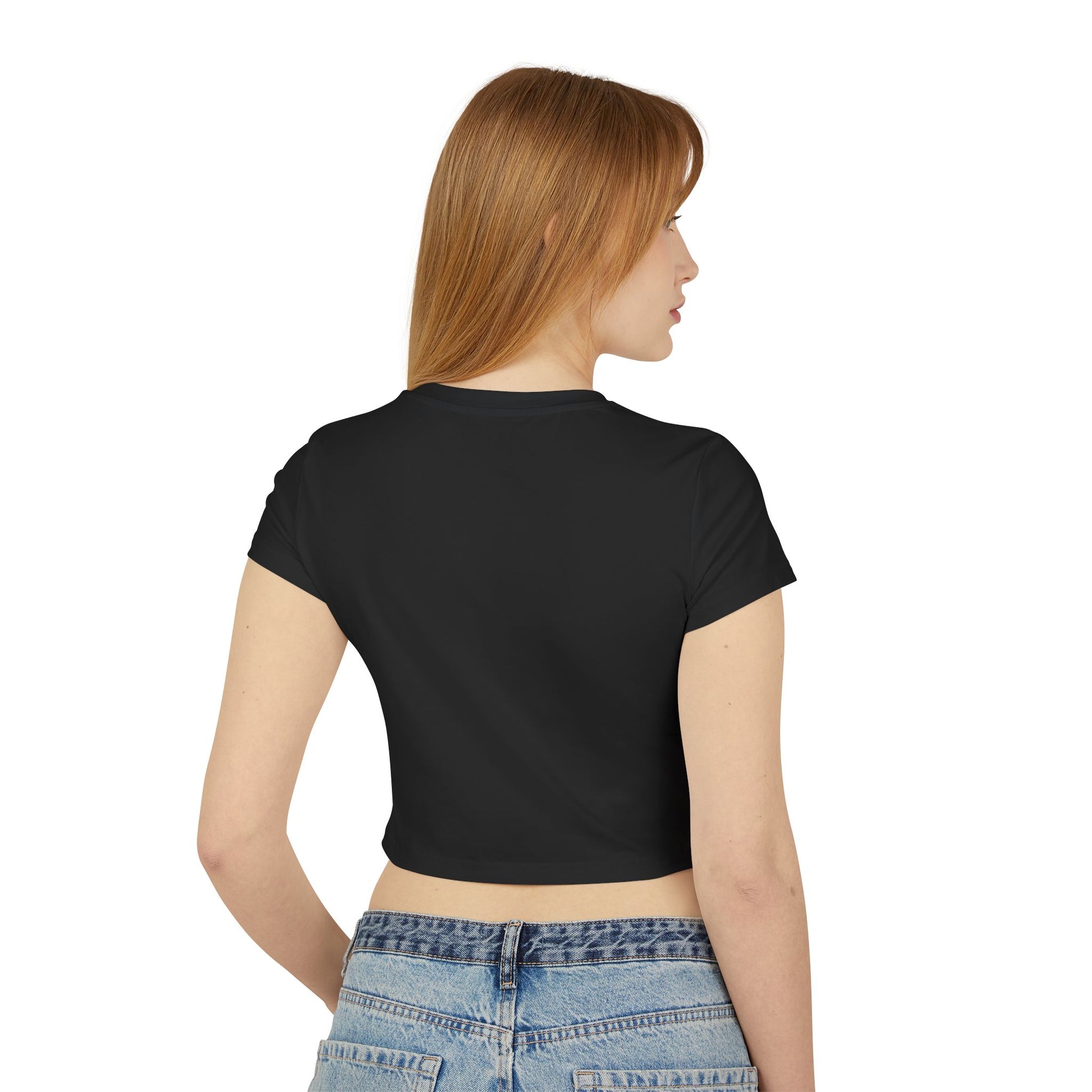 Trendy Women's Baby Tee with Cowpoke Design, Cute Graphic Shirt, Fashion Top, Summer Casual Wear, Gift for Skateboarders